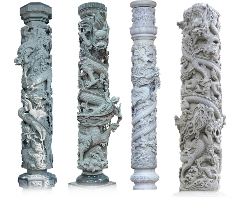 文化柱雕塑